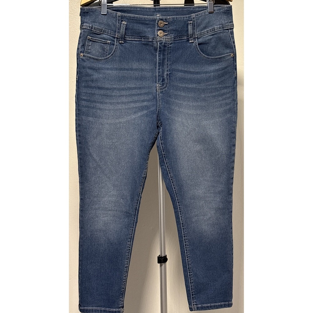 NoBo No Boundaries  2-Button-Up Fly‎ 5 Pocket Blue Denim Jeans Size 17